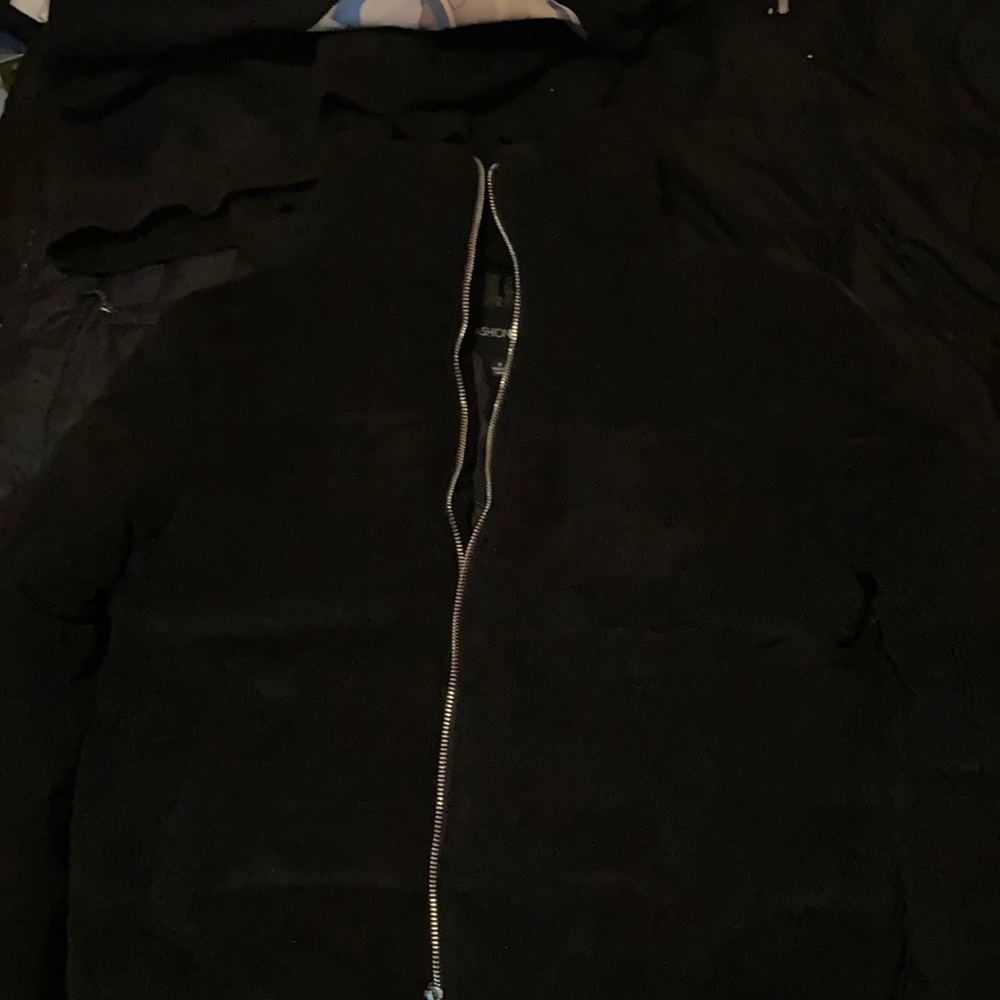 Black puffer jacket
